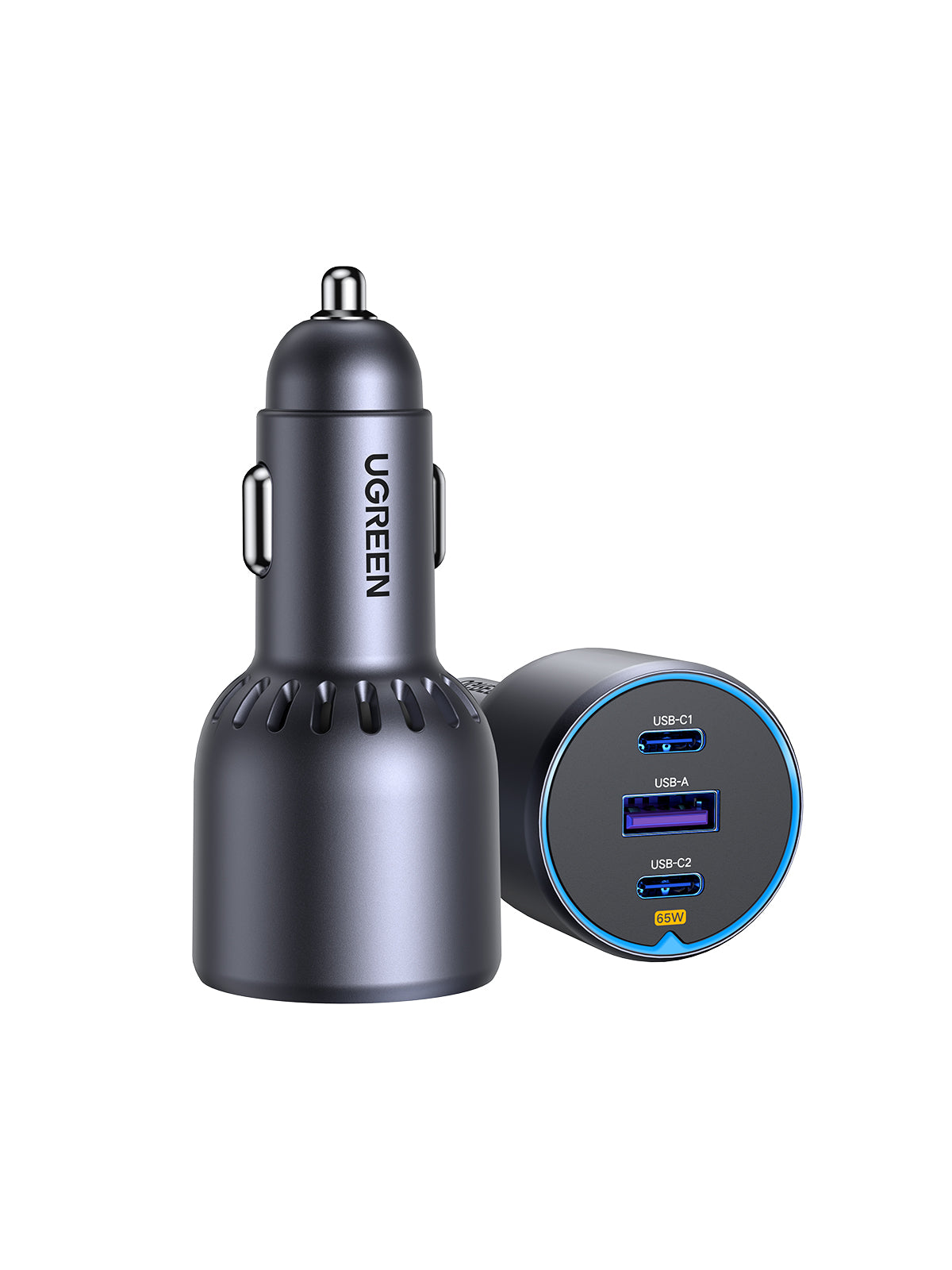 UGREEN chargeur de voiture 75W 2C1A compatible avec plusieurs téléphones et tablettes