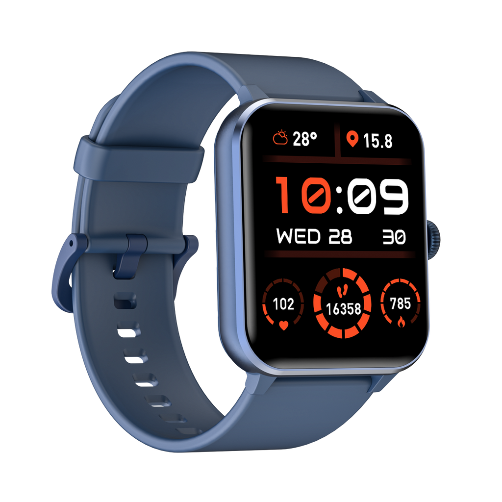 Blackview R50 Montre connectée écran de 1,85 pouces, autonomie de 25 jours, moniteur de fréquence cardiaque et de sommeil, appels Bluetooth, plus de 100 modes sportifs. Compatible Android/iOS