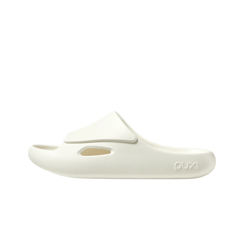PUXI Claquettes de salle de bain vague, Blanc nuage, Pointure 37-38, Unisexe, Mode minimaliste