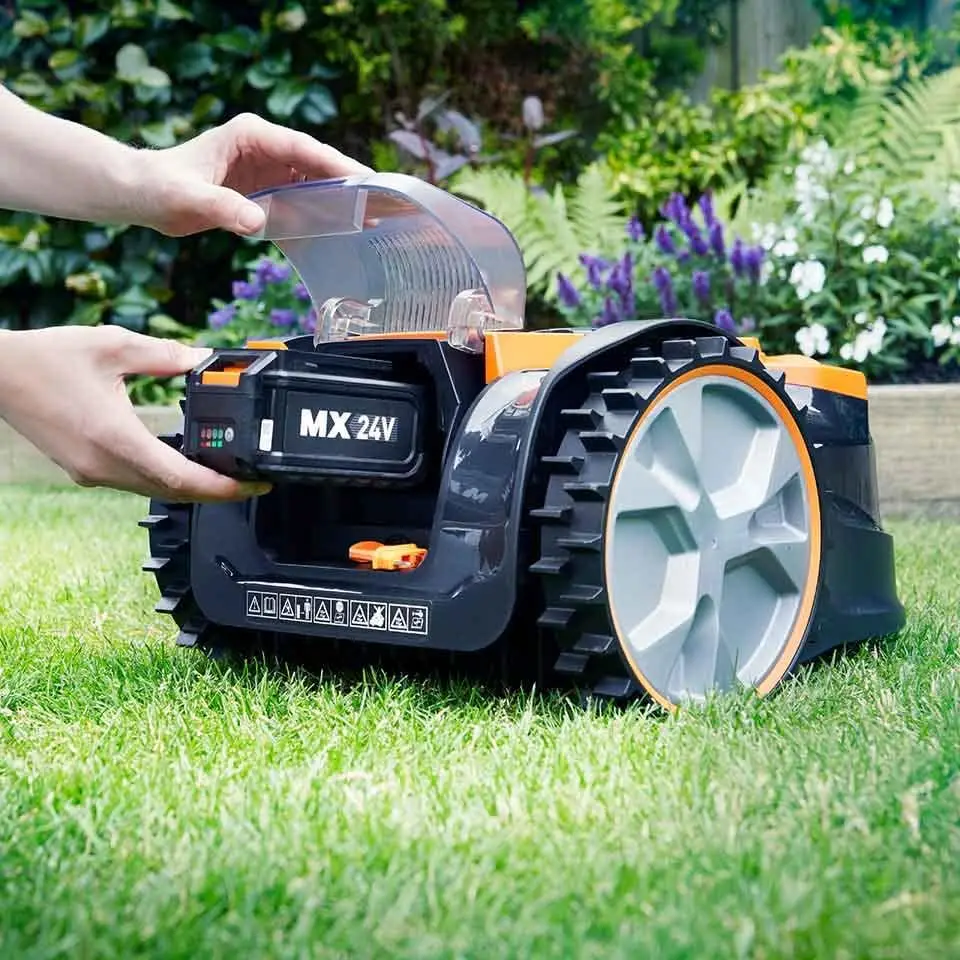 LawnMaster VBRM16-03 OcuMow Robot tondeuse sans fil jusqu'à 150 m² sans câble évitement d'obstacles