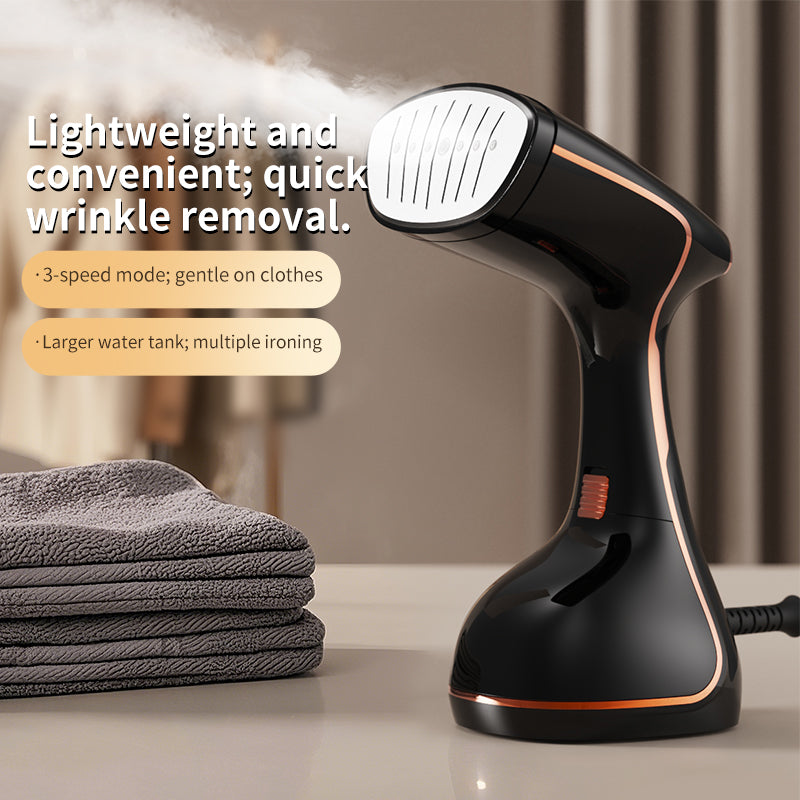 BUFFi5 JOY Défroisseur vapeur à main 1500-1780 W, réservoir d’eau de 320 ml, noir