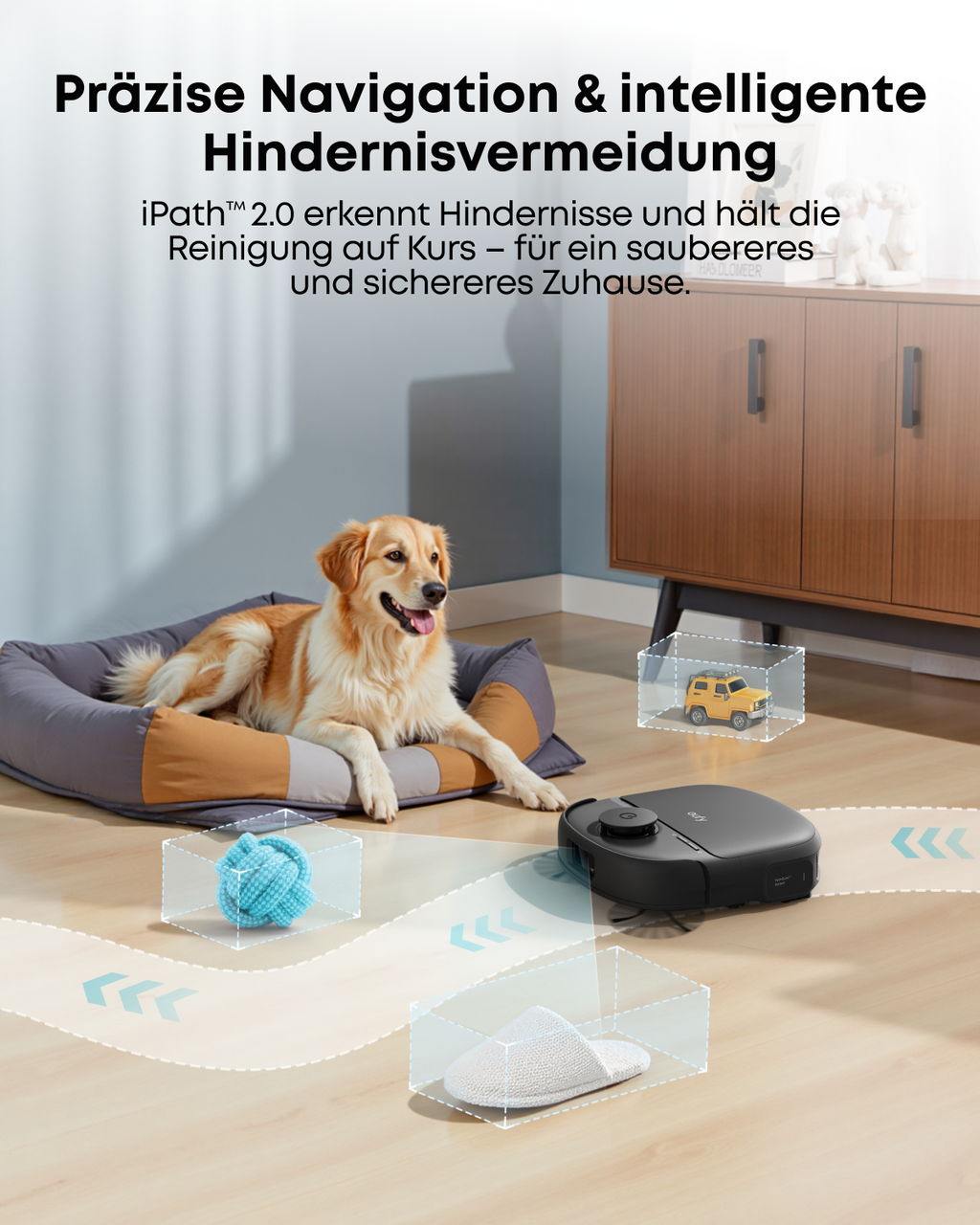 eufy C28 Omni, aspirateur robot avec serpillière, serpillière à rouleau HydroJet auto-nettoyante, puissance d’aspiration de 15 000 Pa