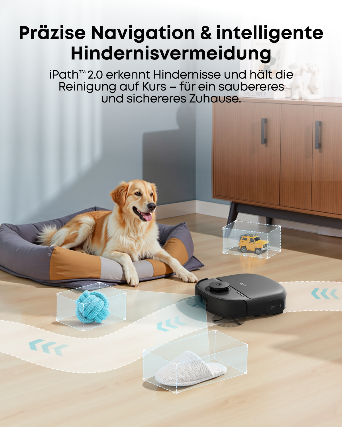 eufy C28 Omni, aspirateur robot avec serpillière, serpillière à rouleau HydroJet auto-nettoyante, puissance d’aspiration de 15 000 Pa