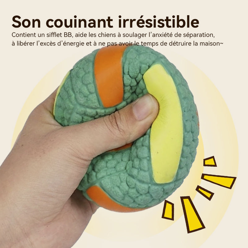 Blinkit Kit de balles jouets interactives sonores pour animaux, Son par pression pour attirer l’attention, Latex souple pour morsure douce, Conception pour nettoyage des molaires