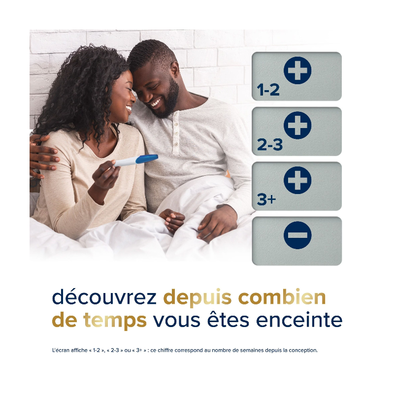 CLEARBLUE - Test de Grossesse avec Estimation de l'âge - 2 Unités
