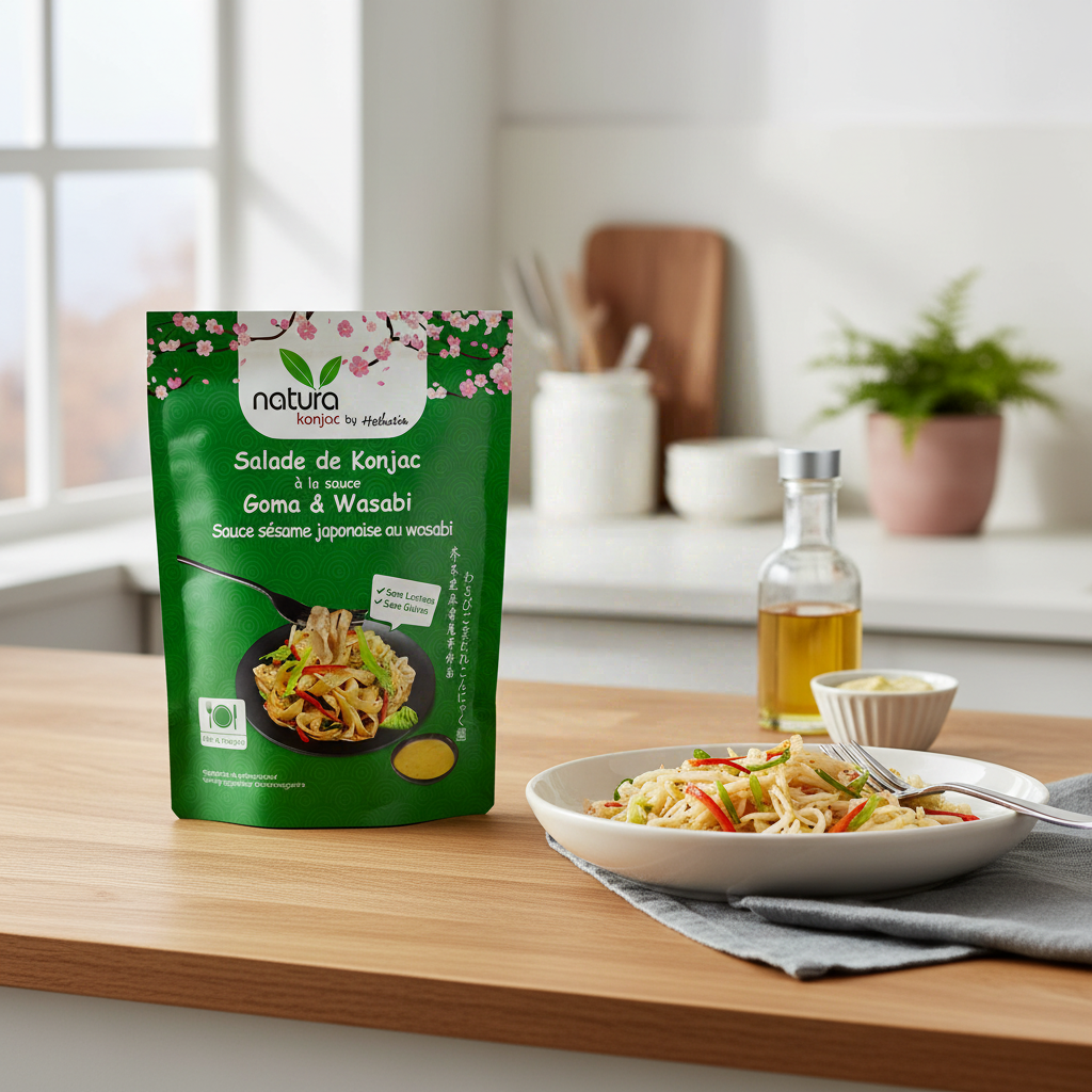 Natura Konjac Salade de konjac à la sauce sésame wasabi - 190 g