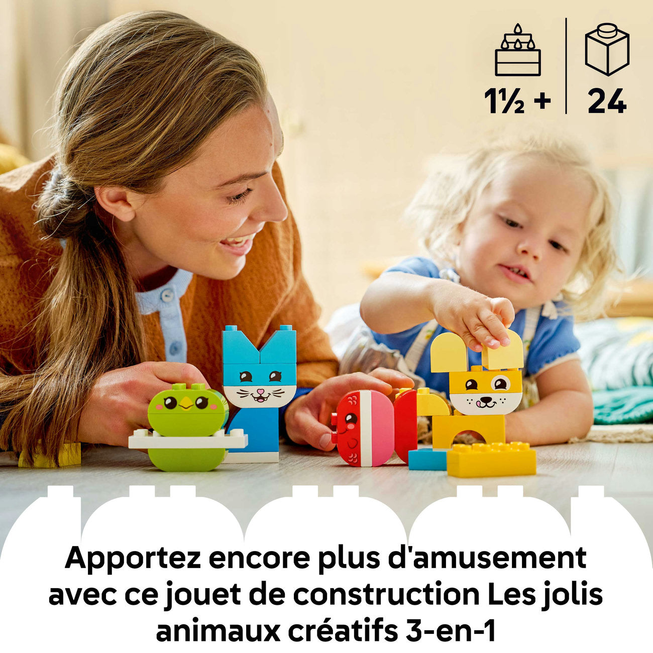 LEGO DUPLO 10477 Les jolis animaux créatifs 3-en-1