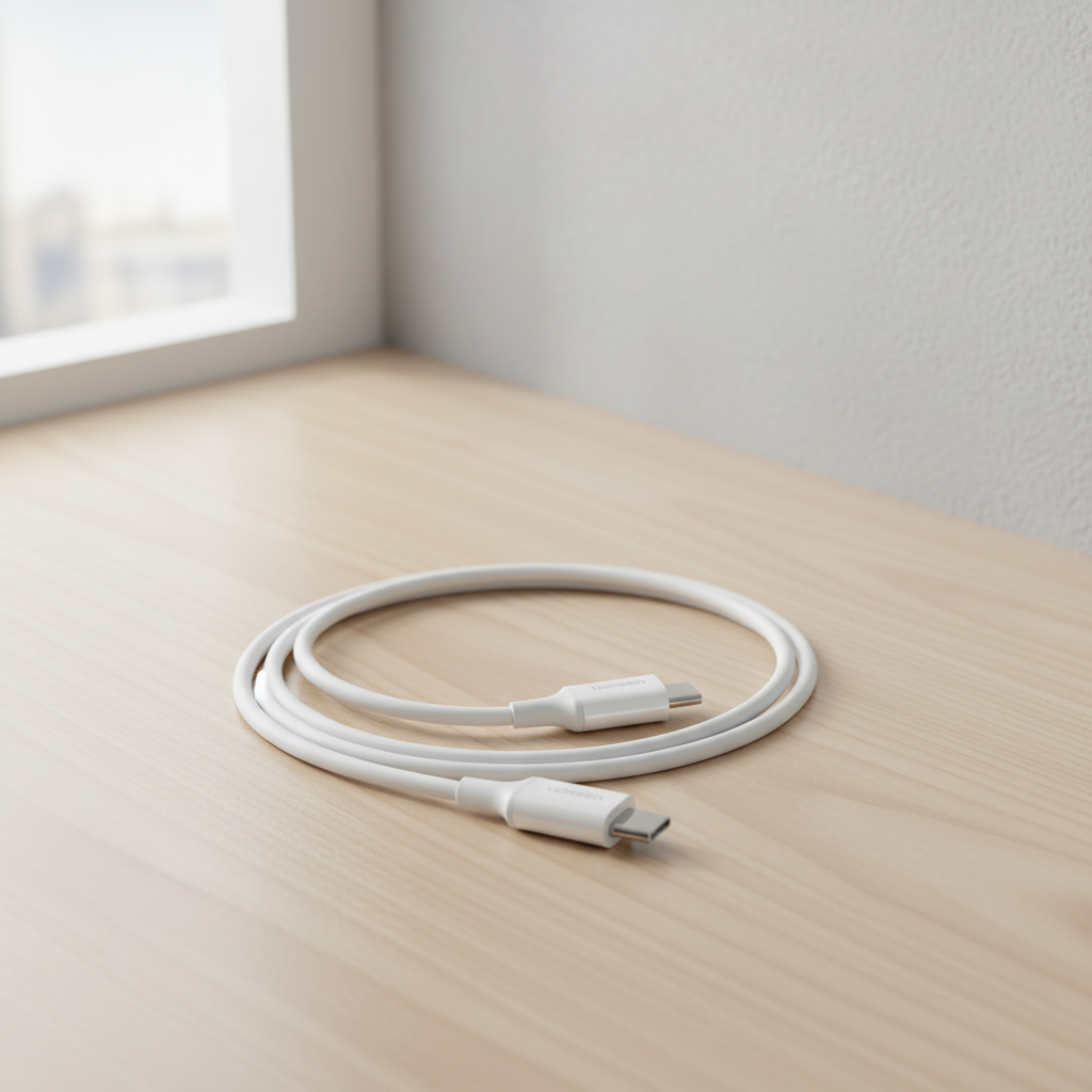 UGREEN Câble USB-C M-M 2.0 ABS - 2 m - Blanc