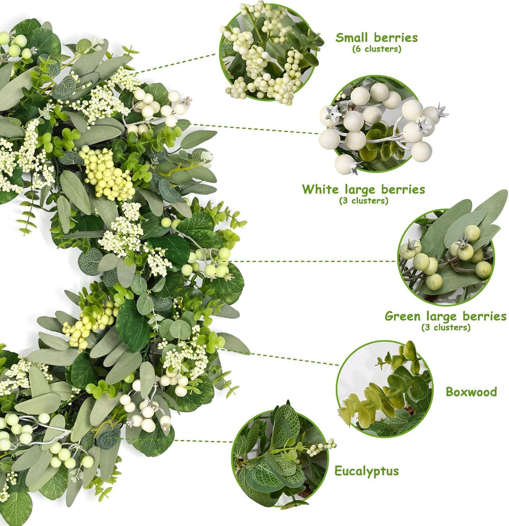 DDHS Couronne d'eucalyptus - 61 cm