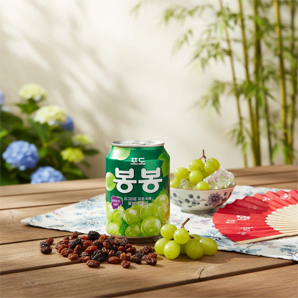 HAITAI Bong Bong Boisson en canette au raisin 238 ml