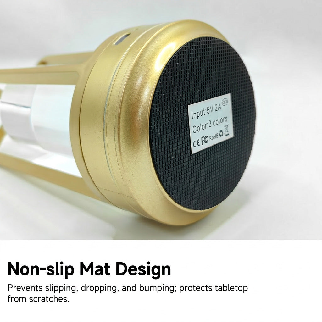 kapanou Lampe de table en métal, design moderne et élégant, modes lumineux blanc chaud, blanc froid et blanc neutre, à intensité réglable sans échelle