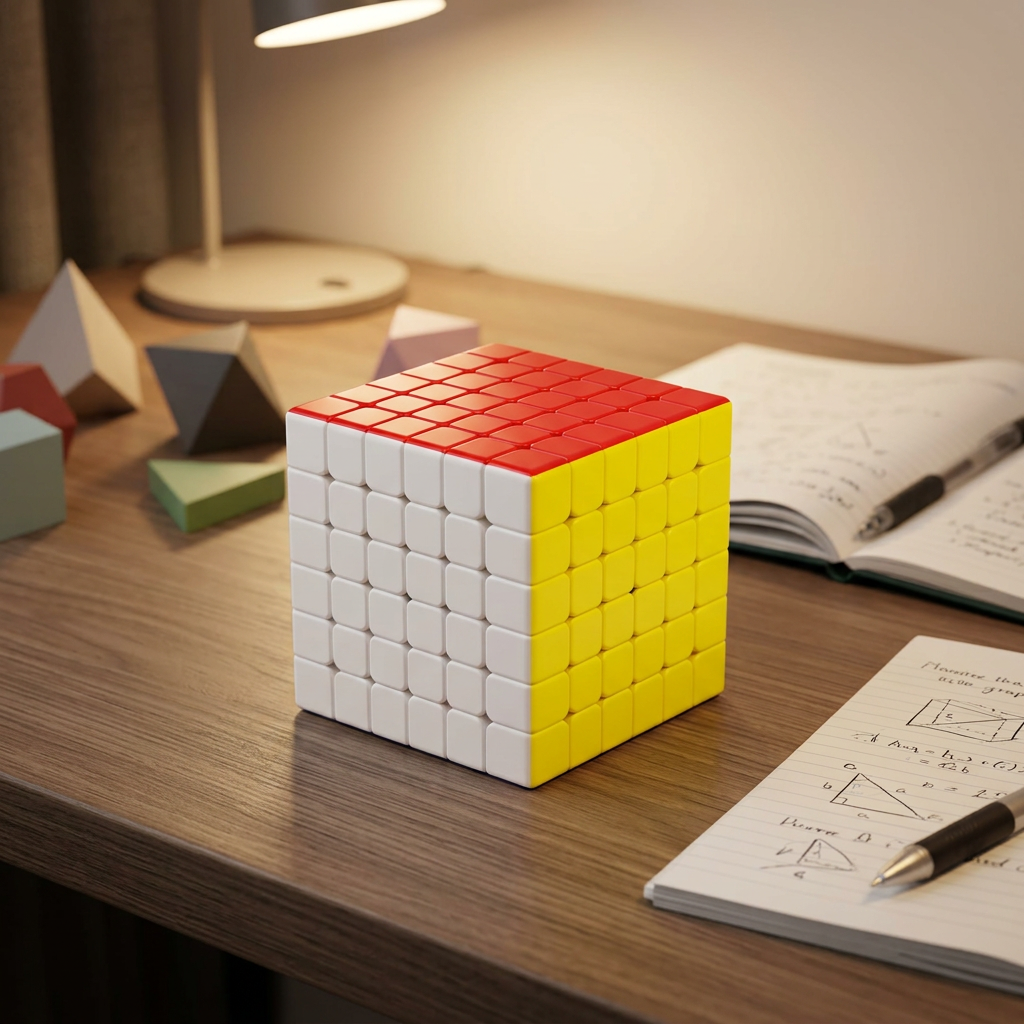 V-Cube 6x6 Speed Cube, sans Autocollants Couleur Unie, Défi Absolu Puzzle en ABS