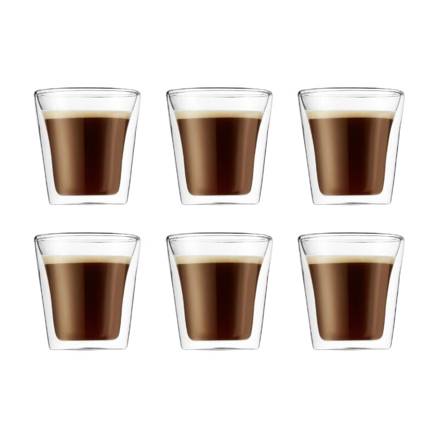 Bodum Canteen Lot de 6 verres à double paroi - 100 ml