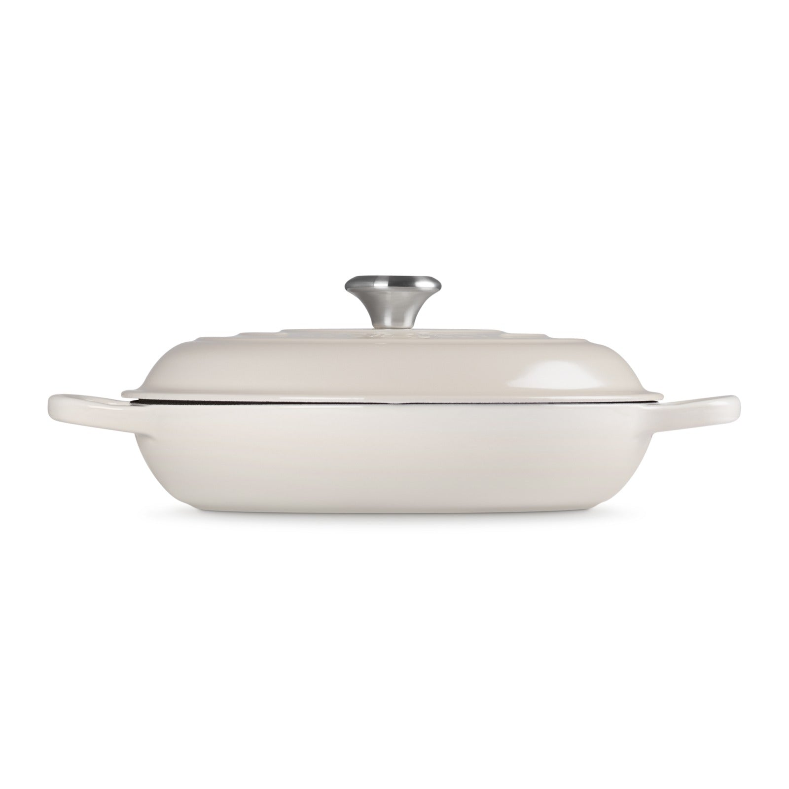 LE CREUSET Signature Cocotte ovale avec diamètre de 31 cm - Blanc meringue