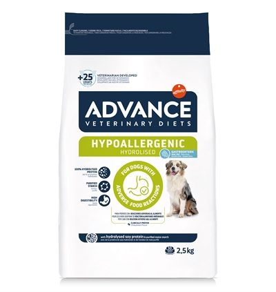 ADVANCE Vet Croquettes pour Chien Hypoallergéniques 2,5 kg