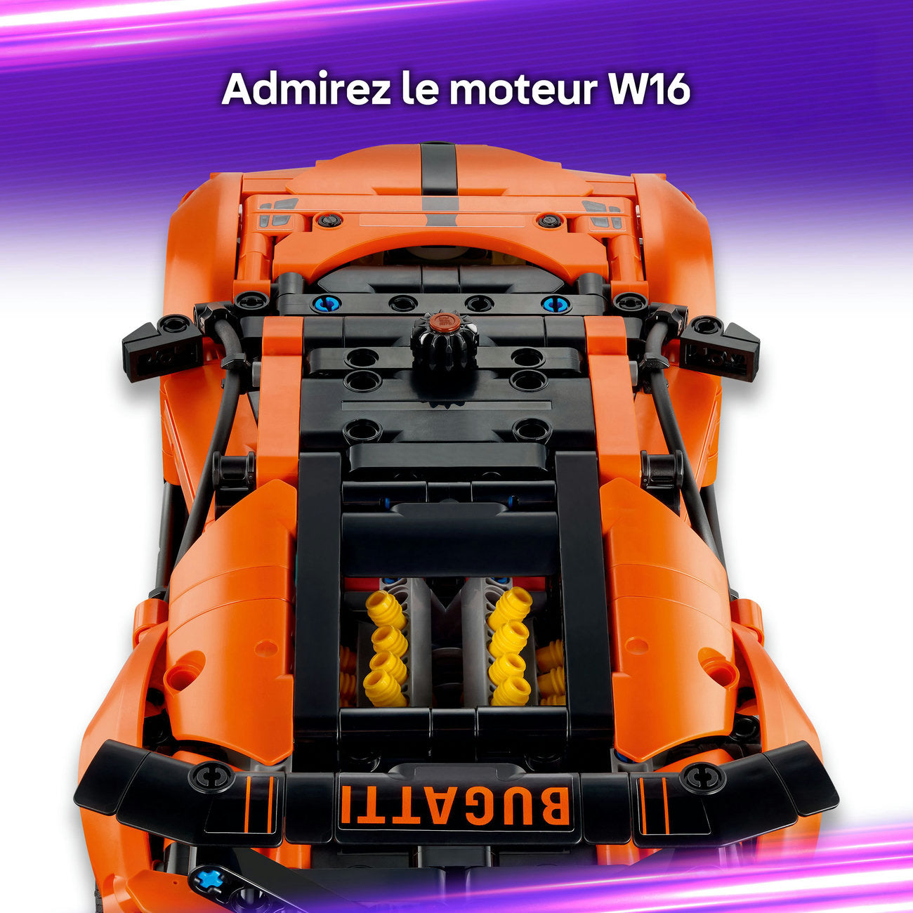 LEGO Technic 42222 Hypercar Bugatti Chiron Pur Sport