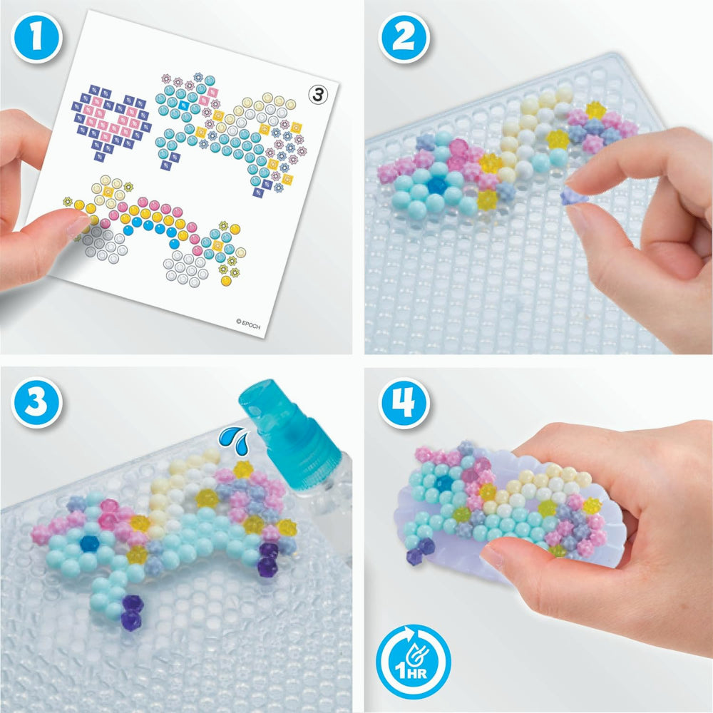 Aquabeads 31766 Kit de Loisirs Créatifs Accessoires de Contes de Fées avec 800+ Perles & Accessoires de Base Portables