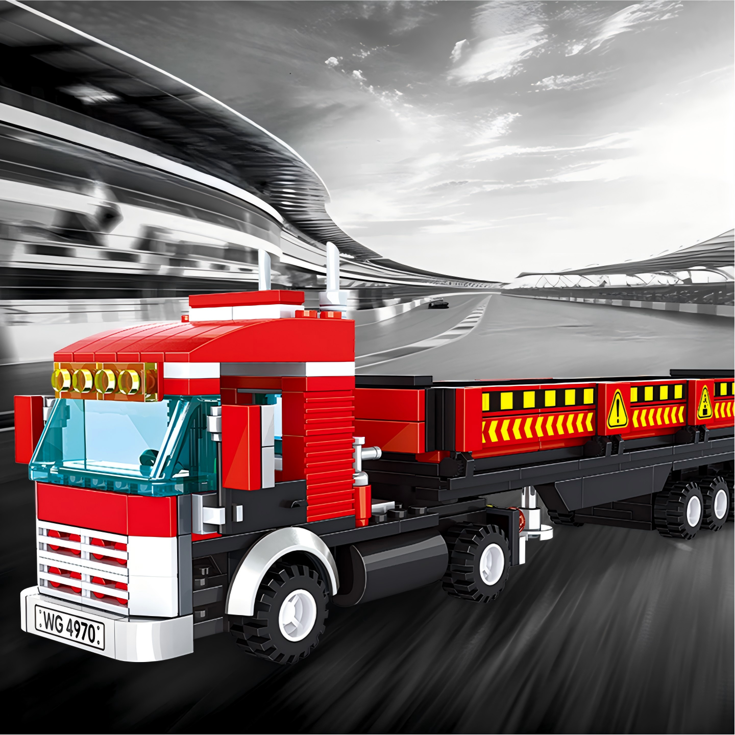 WANGE Ensemble de blocs de construction de 323 pièces pour camion lourd pour constructeurs amateurs