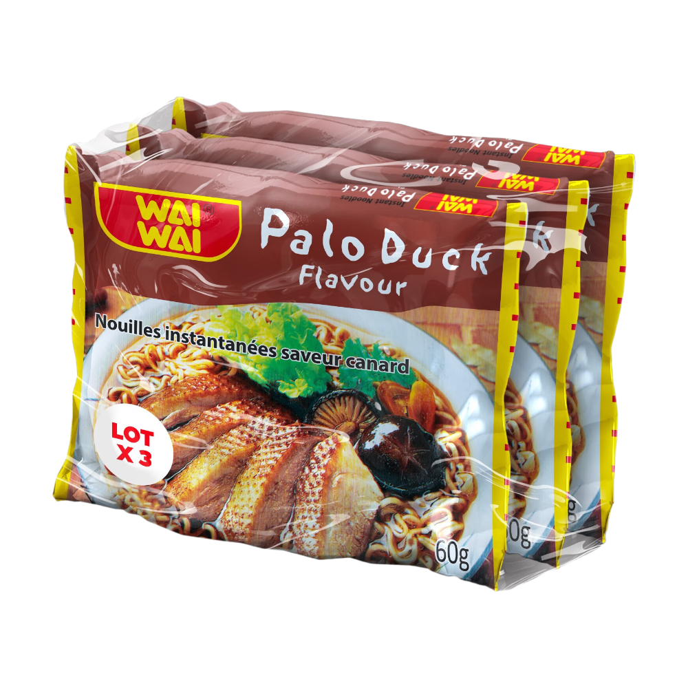 Wai Wai Nouilles instantanées saveur canard 3 x 60 g