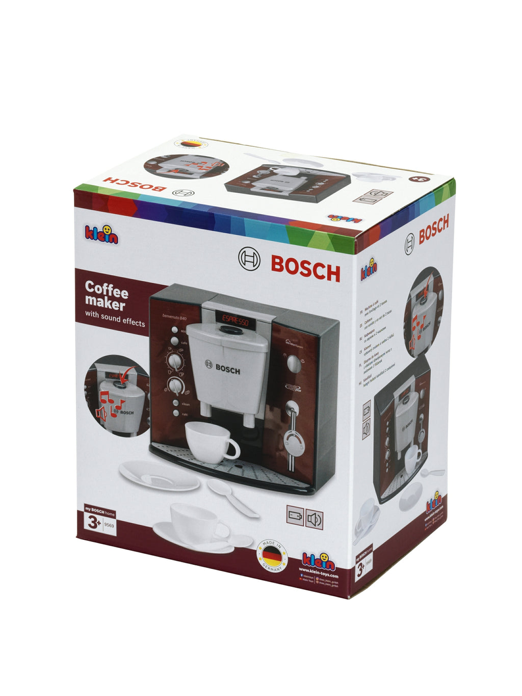 Klein Bosch Machine à Expresso Jouet 9569 avec Son et Accessoires