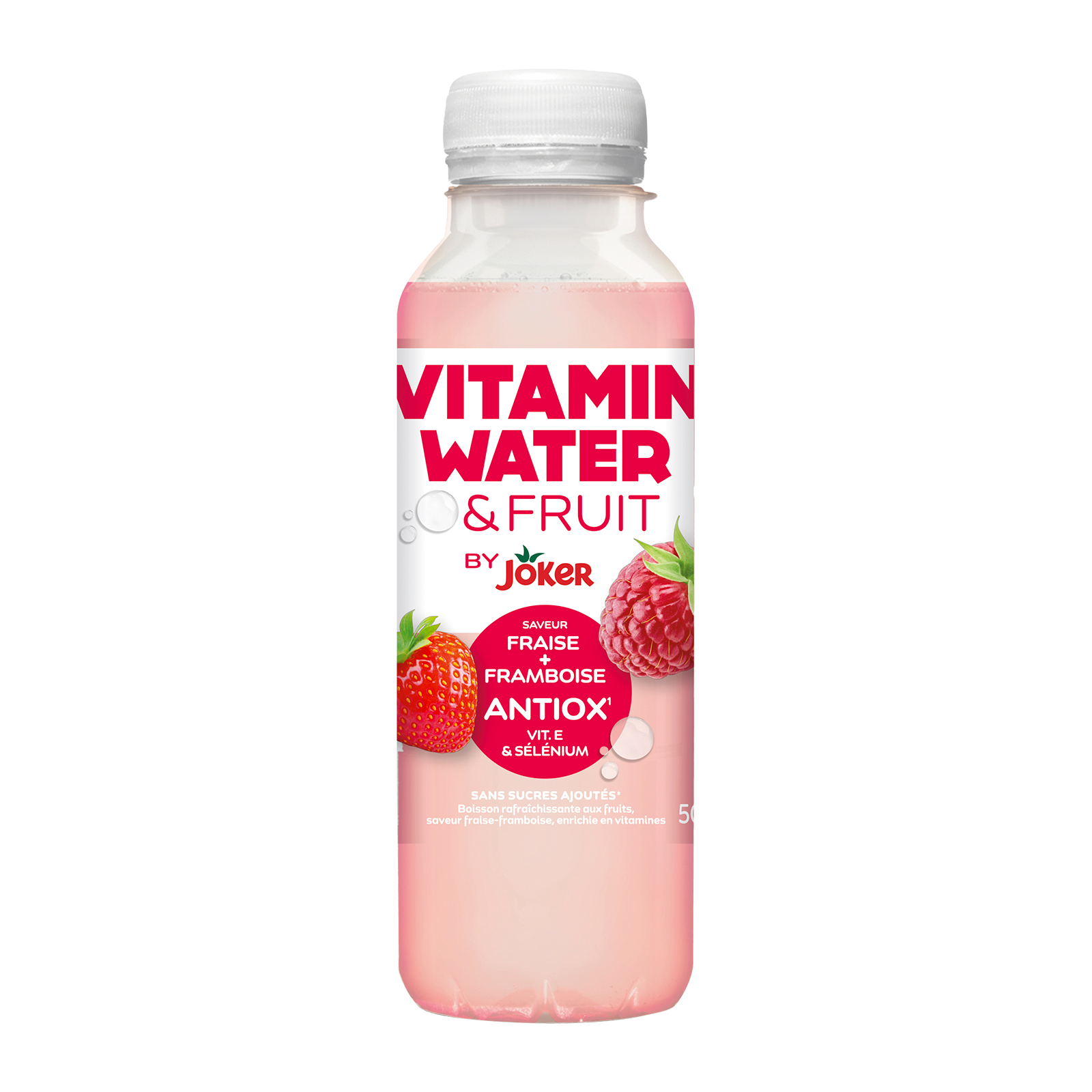 JOKER Vitamin Water & Fruits Fraise Framboise Pack de 6x50cl