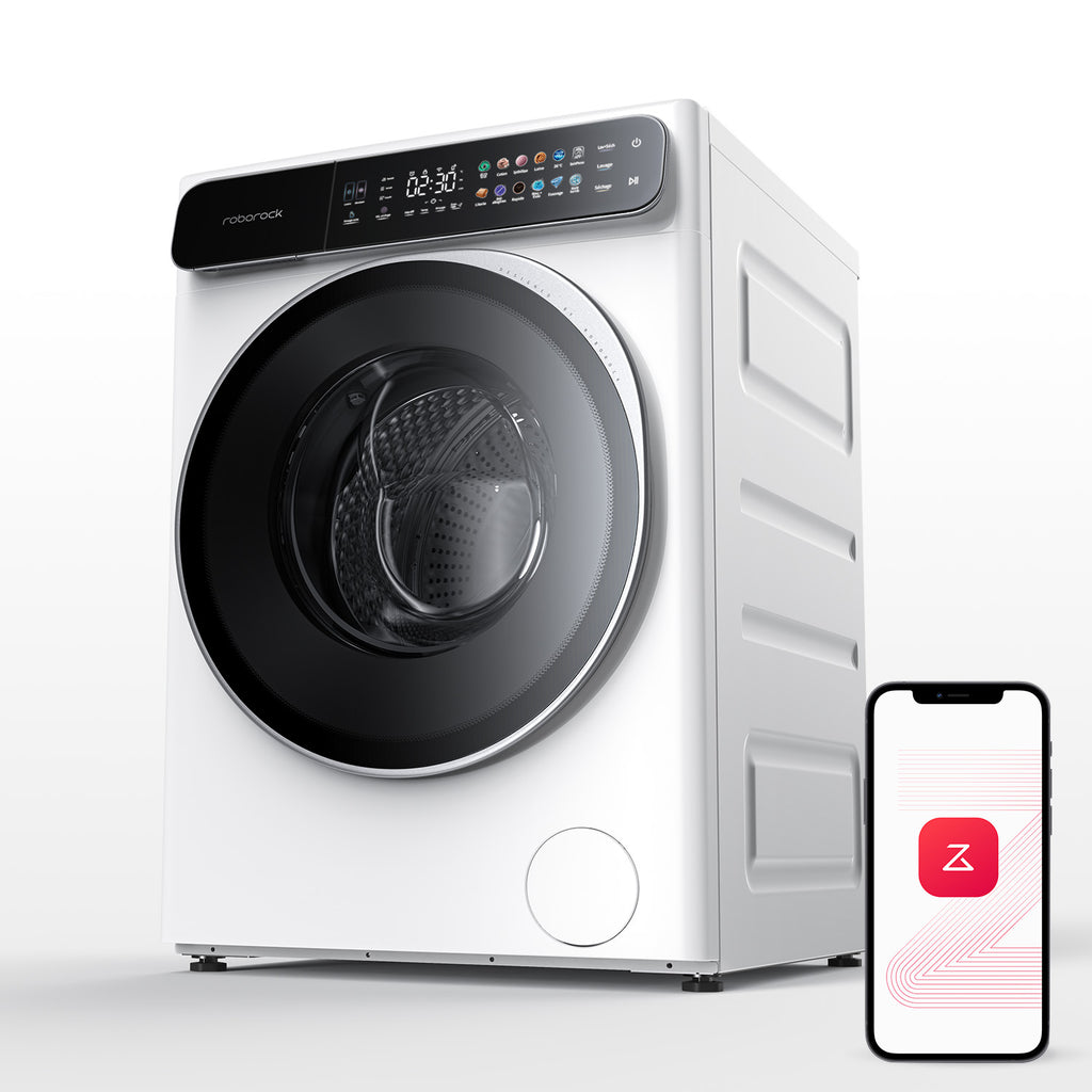 Roborock Zeo One Lave-Linge séchant avec technologie Zeo-cycle, algorithme RR Seafarer, système LintClear et dosage automatique, blanc - 10 kg/6 kg