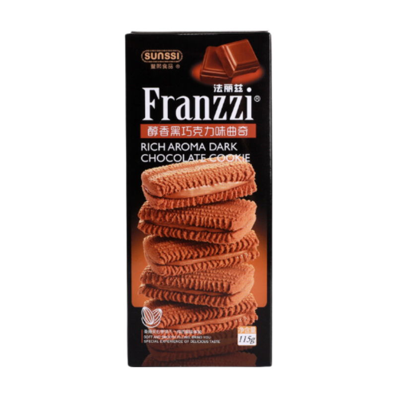 Franzzi Cookies Saveur Chocolat Noir Doux 115 g