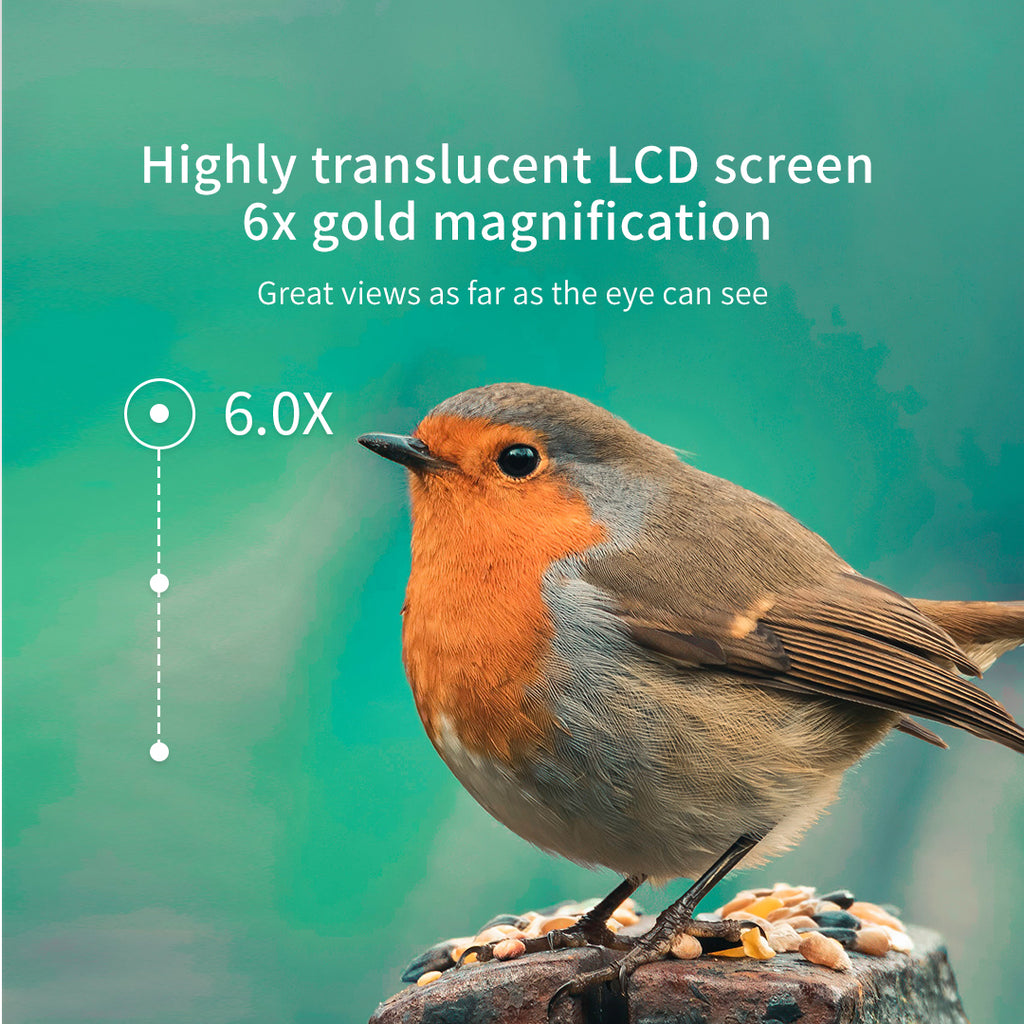 ochama TR1 Télescope d'observation 2-en-1 pour visite et mesure de distance, Télémètre de golf, mesure précise jusqu'à 1200 mètres, objectif optique 6x, recharge directe Type-C, idéal pour les voyages, activités de plein air, golf et concerts