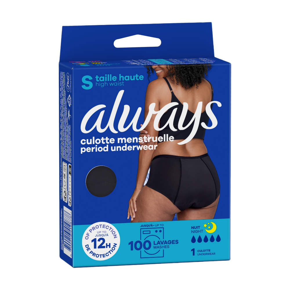 Always - Culotte Menstruelle Taille Haute - S - 38-40 - 1 Unité