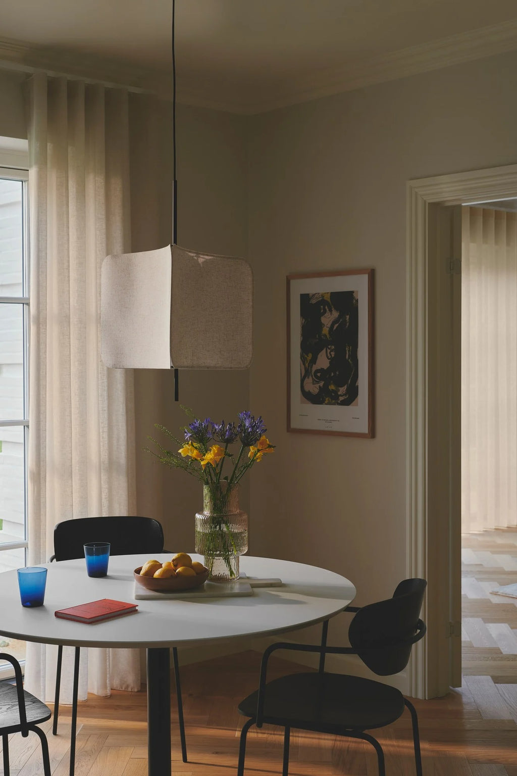 Suspension TINTO textile noir IP20 E27 - Nordlux, Intérieur