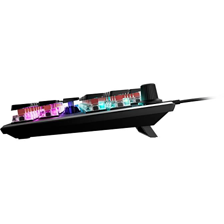 TURTLE BEACH Vulcan Clavier Gaming Mécanique (Titan Switch Linéaire) Filaire RGB, TKL - AZERTY - Noir