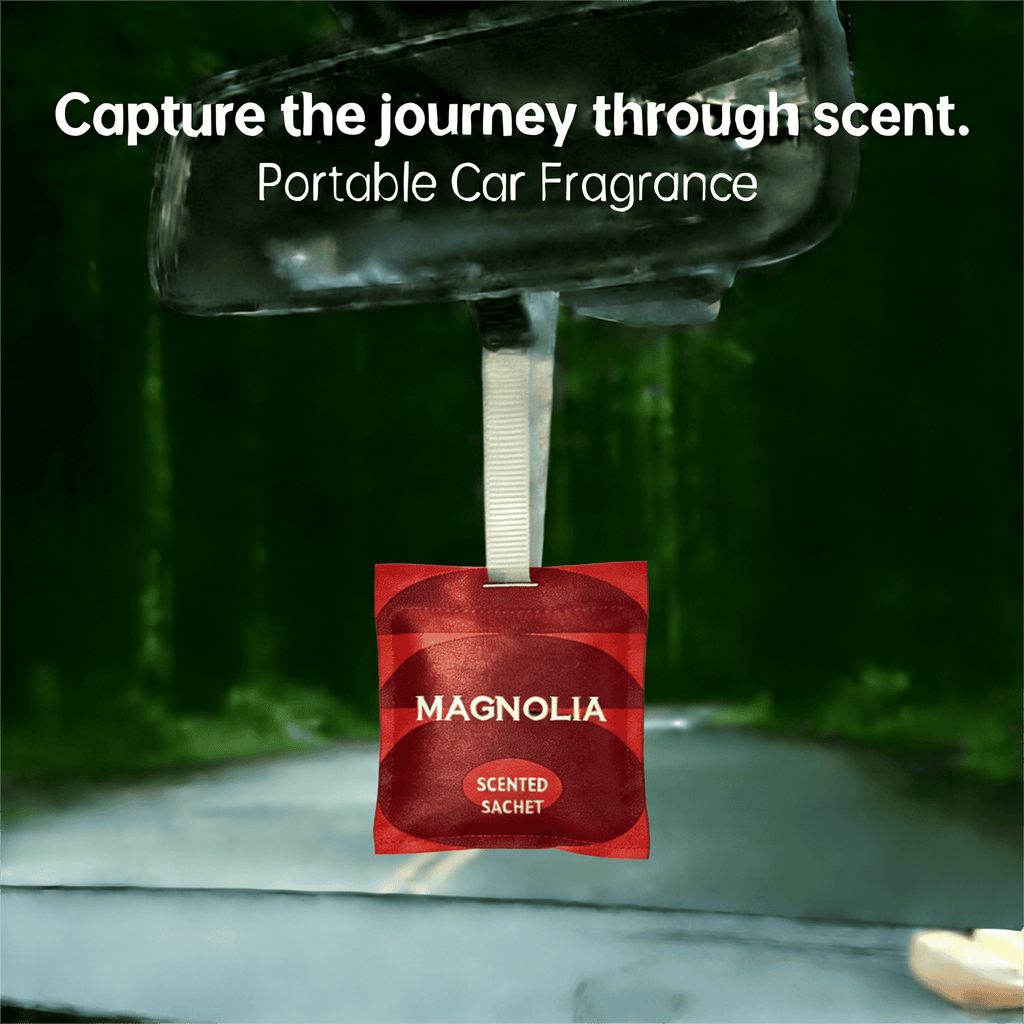 Zooly Ensemble de sachets parfumés pour voiture Branche verte de magnolia (Rouge) 12 g 1 ensemble