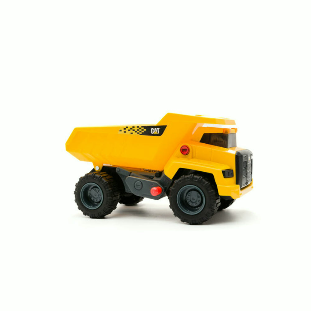 CAT POwer Haulers 2.0 Camion benne en plastique avec sons, lumières et détecteur mouvement - 30 cm