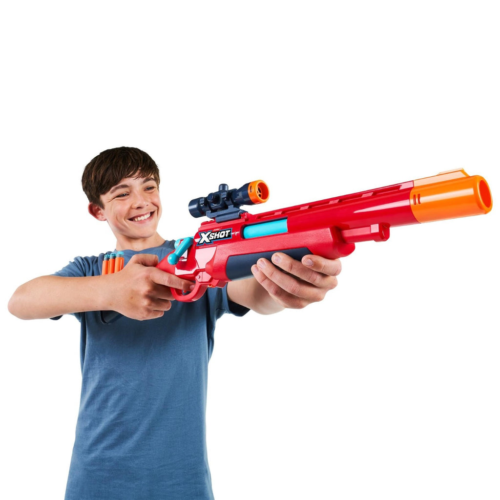 X-Shot Excel fusil à pompe à action manuelle + 16 fléchettes