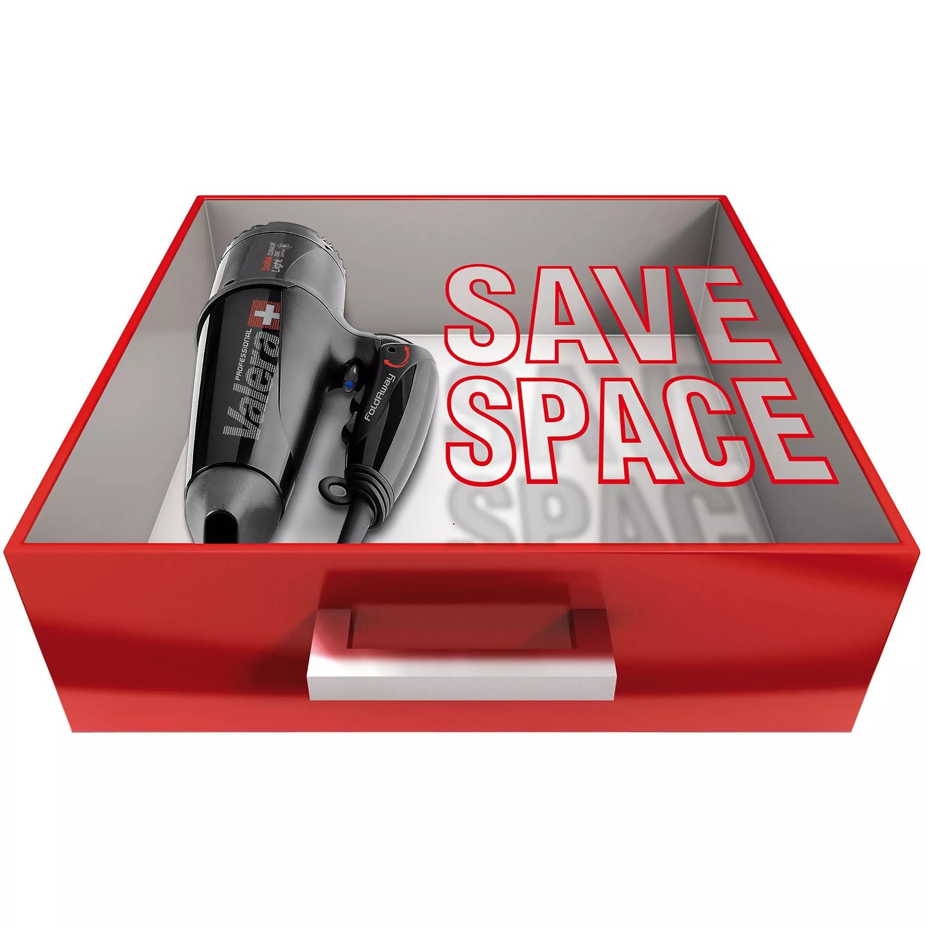 Valera Swiss Light 5400 Fold-Away Ionic – Sèche-cheveux Pliable 2000 W avec Générateur d’Ions, Fabriqué en Suisse