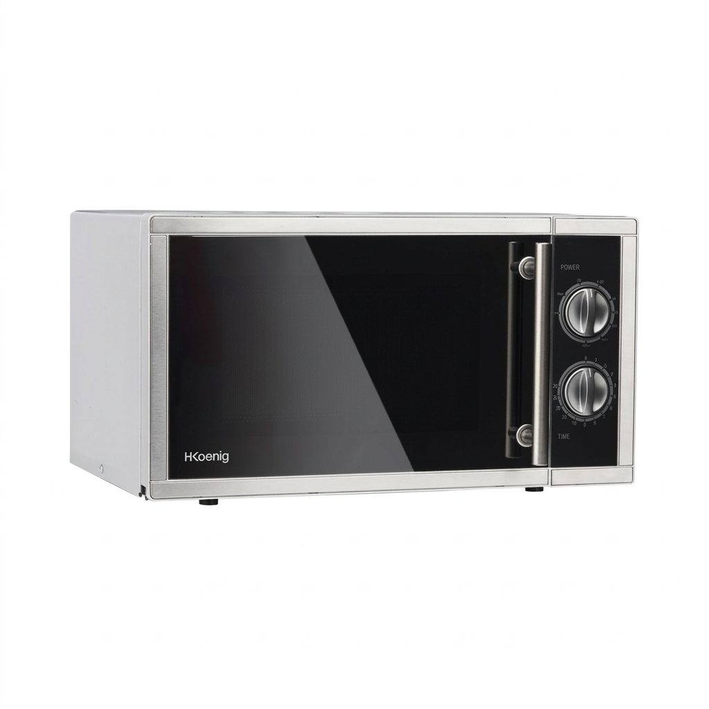 Hkoenig VIO7 Micro-ondes en pose libre - 900 W - Acier inoxydable - 23 L