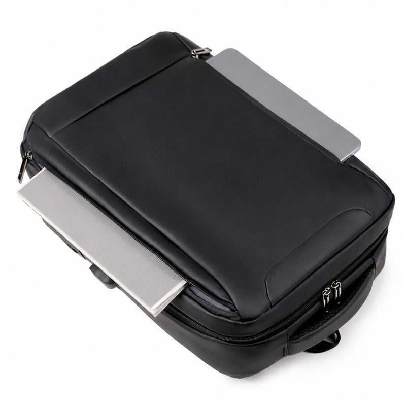 Sac à dos ordinateur portable professionnel 15,6 pouces léger hydrofuge multi-compartiments sac à dos fin sac à dos décontracté pour trajet bureau court voyage
