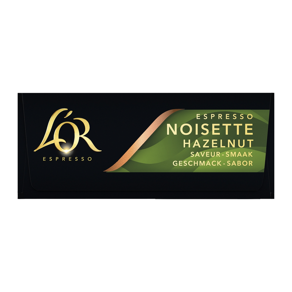 L'OR Café Capsules Saveur Noisette Intensité 6 Compatibles Nespresso® la boîte de 10 capsules