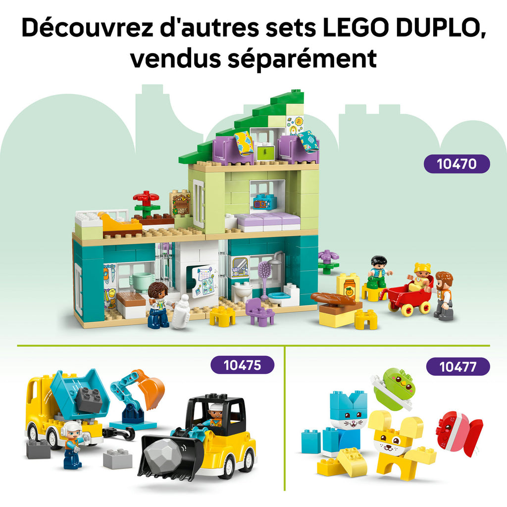 LEGO DUPLO 10476 Le chantier et les véhicules de construction 3-en-1