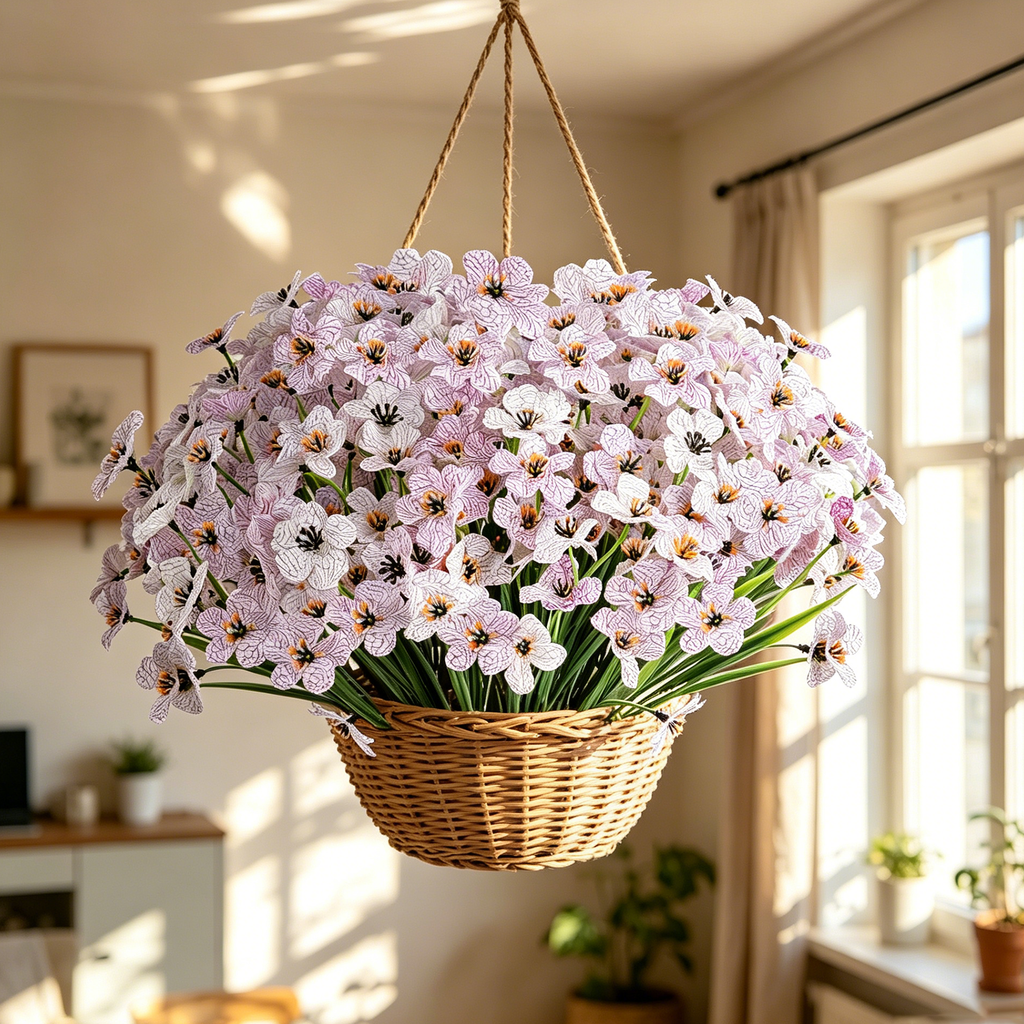 Yuejia Lot de 4 fleurs artificielles 13 po/33 cm pour extérieur, fleurs factices en plastique résistantes à la décoloration, plantes artificielles pour décoration