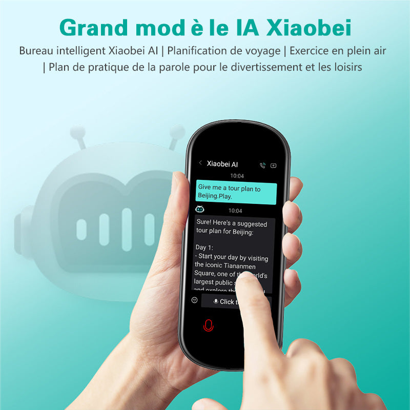 Rexsun Traducteur vocal intelligent, traduction en ligne 139 langues et traduction hors ligne 17 langues, Z2, aspect métallique gris