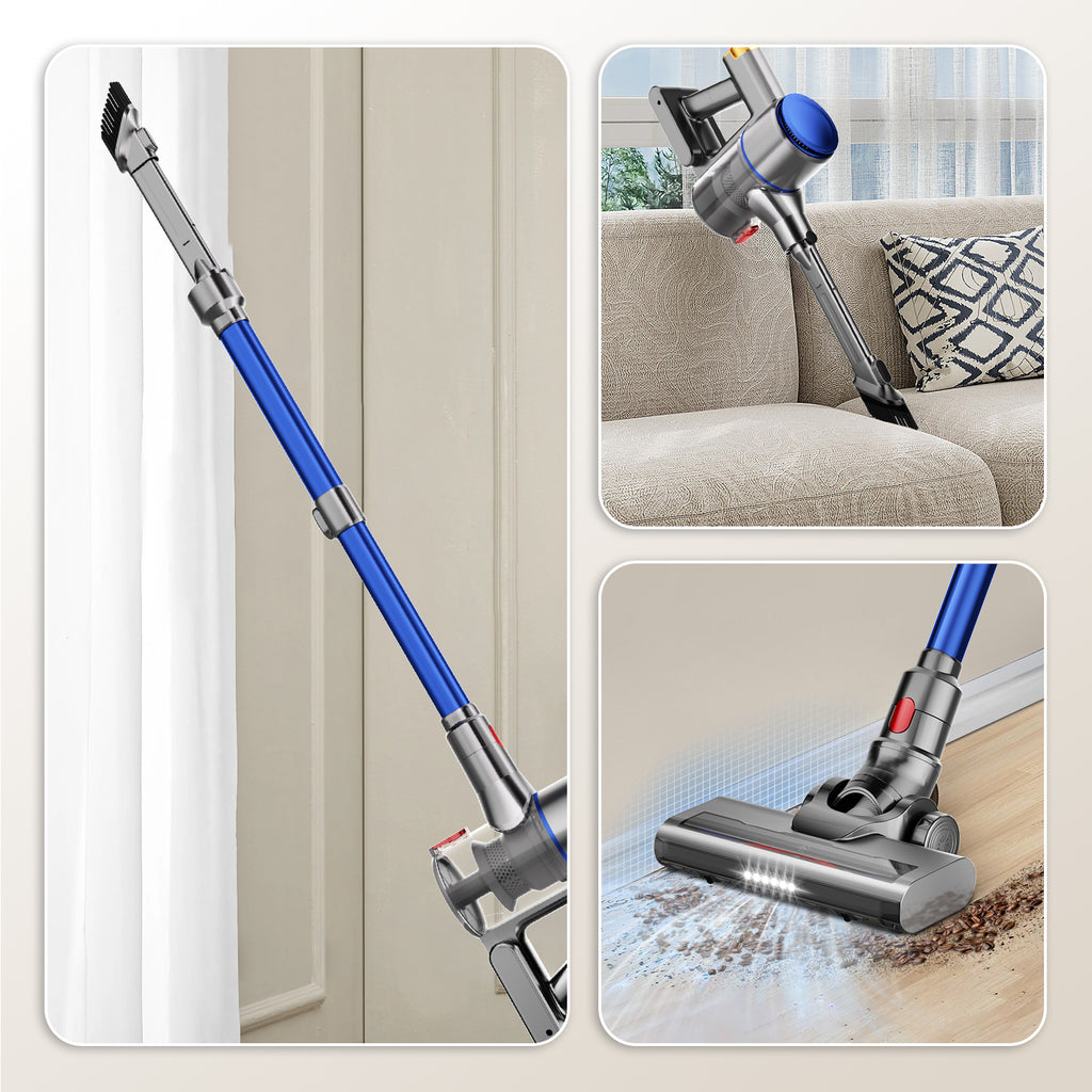 Aspirateur sans fil Daynee, 45000 Pa, 50 min, 1,6 L, 4 filtres HEPA, pour poils d'animaux, tapis, sols durs