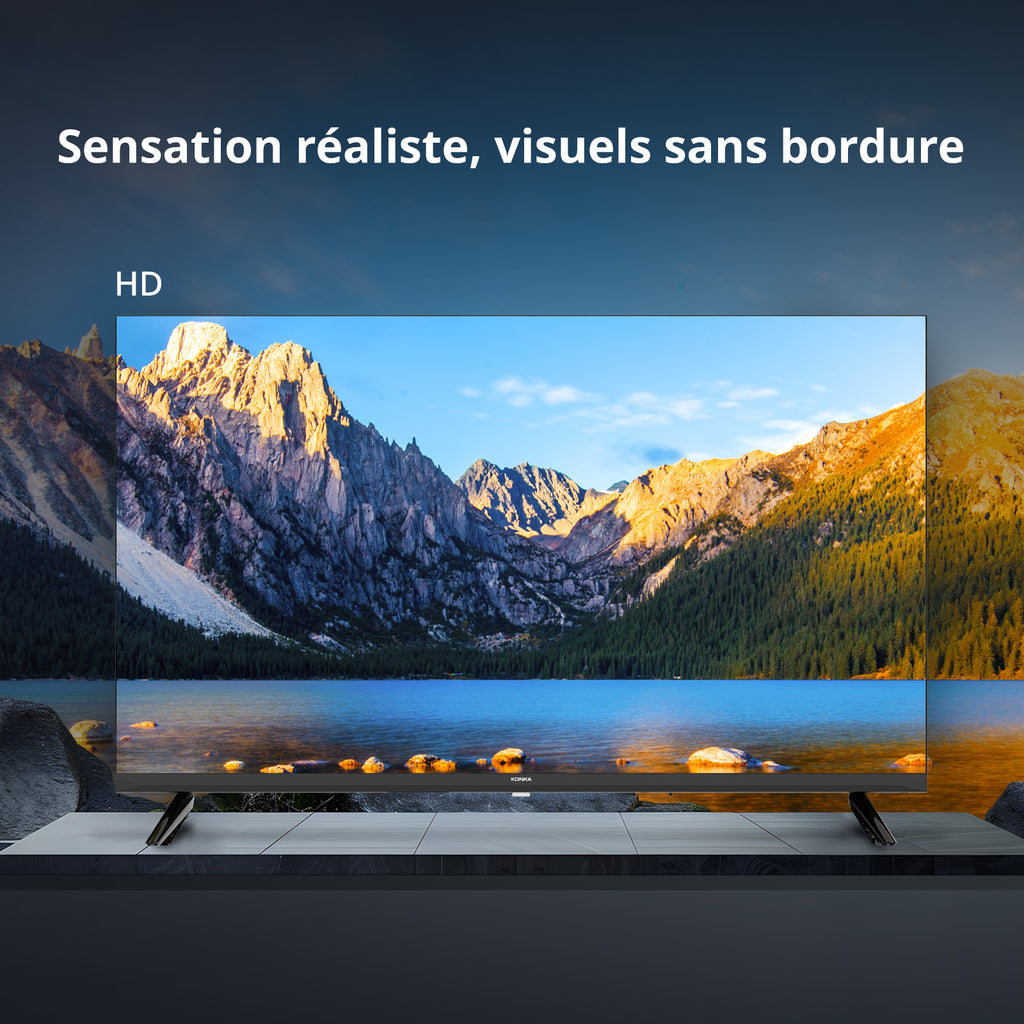 KONKA KDG32YR682ANTS Téléviseur intelligent DLED 32 pouces HD 720p webOS HDR10 Dolby Audio AirPlay LG Channels