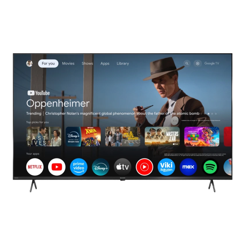 Sharp 55HP5265E Téléviseur 4K Ultra HD QLED Google TV - 140 cm