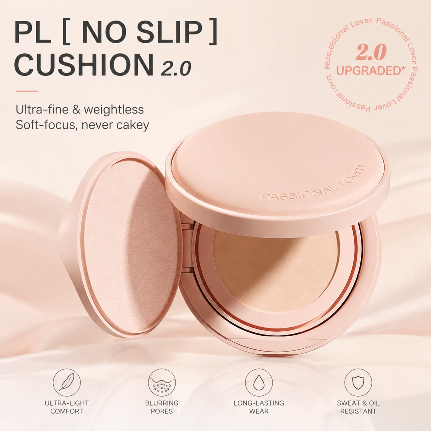 Passional Lover Fond de Teint Coussin 2.0 00 Porcelaine Format Plein 14 g