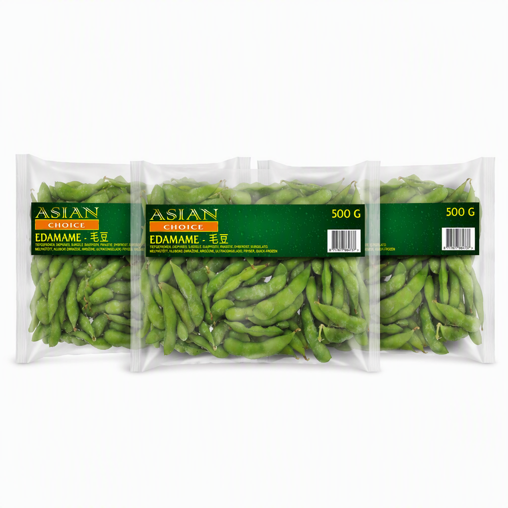 Asian Choice Fèves de Soja Edamame 500 g ( Lot de 3)
