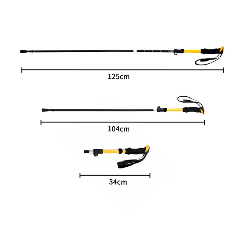 SUNCOJIA Bâtons de trekking légers en aluminium 7075 pour femmes, hommes et seniors, bâtons de marche pliables pour voyage, sentiers et équilibre