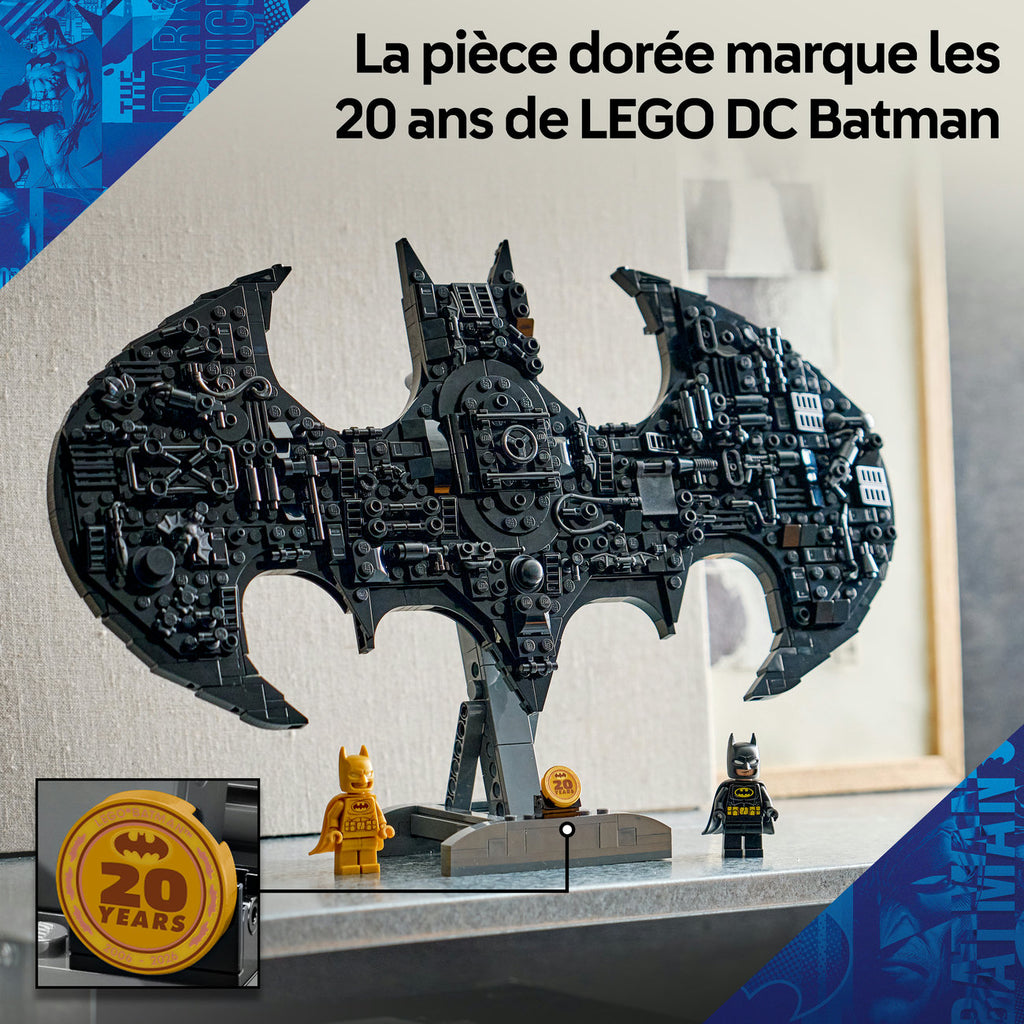 LEGO DC Batman : Ensemble de Construction Objet de Collection Logo Batman 76330