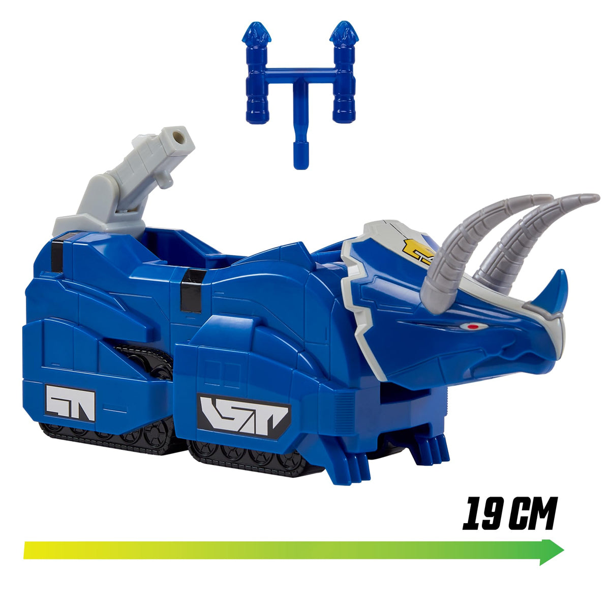 POWER RANGERS Collection Megazord Figurine Articulée et Combinable Zord 20 cm - Tricératops Dinozord