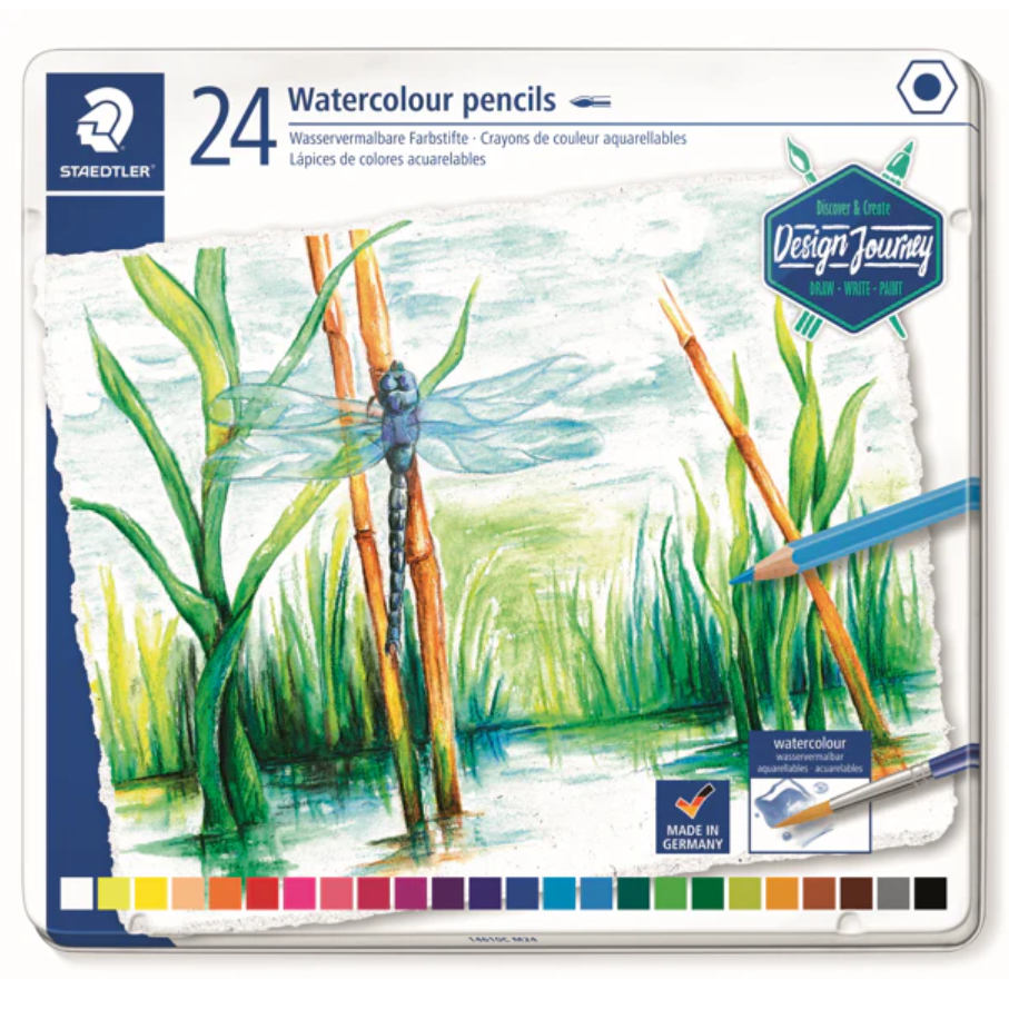 STAEDTLER Lot de 24-crayons aquarellables
